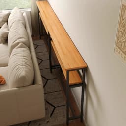Slim Storage Shelf Against Wall for Bedroom Bedside Living Room Sofa Rear Long Frame Cabinet Bookcases Furniture Estanterías