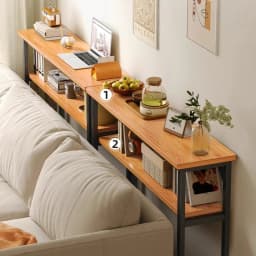 Slim Storage Shelf Against Wall for Bedroom Bedside Living Room Sofa Rear Long Frame Cabinet Bookcases Furniture Estanterías