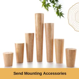 4Pcs Solid Wood Sofa Feet Inclined Bed Cabinet Table Furniture Wooden Chair Replacement Sloping