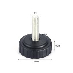 10 Pcs M6 M8 Screw on Furniture Glide Leveling Foot Adjustable Diameter Home Table Desk Glide Leg Leveler Leveling Foot Adjuster