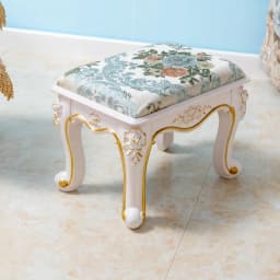 Retro Fabric Dressing Chair, Child Round Stool, Dressing Seat, Home Furniture, Living Room Dinning Chair, ABS Leg, Round Ottoman