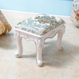 Retro Fabric Dressing Chair, Child Round Stool, Dressing Seat, Home Furniture, Living Room Dinning Chair, ABS Leg, Round Ottoman