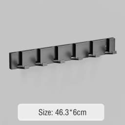 Foldable Coat Rack Bathroom Wall Hanger Shelves Steel Shelf Behind Door Hooks Clothes Organizer Key Storage Towel Rack Furniture