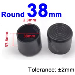 Round Rubber Chair Leg Pad 6/8/10/12/14/16/20/25/30-120mm Furniture Foot Table End Plugs PVC Mute Anti-Skid Floor Protector Caps