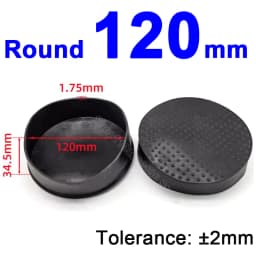 Round Rubber Chair Leg Pad 6/8/10/12/14/16/20/25/30-120mm Furniture Foot Table End Plugs PVC Mute Anti-Skid Floor Protector Caps