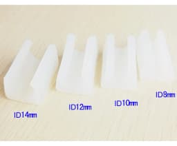 5Pcs Plastic Chair Feet Pads Black/White Non-Slip u-type Pipe Clamps Protection Gasket Covers Caps For Chair Furniture