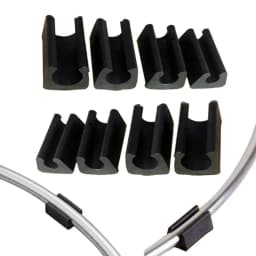10pcs Chair Leg Pad Damper Stool Anti-Front Tilt Pipe Clamp U Shaped Floor Glides Tubing Caps Tube Rear Pad Floor Protector