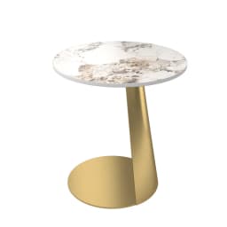 A Rocks By The Sofa, Corners, A Few Bedside Tables, Modern Minimalist Creativity, Light Luxury Living Room, Round Table,