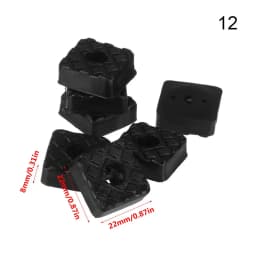 10pcs Clear Soft Furniture Chair Table Feet Leg Bottom Non-slip Anti-skid Glides Wooden Floor Protector Non-noise Screw on Pad