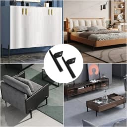 4pcs Chair Base Custom Made Matt Black Textural Furniture Accessories For Cabinet Stylish Metal Iron Sofa Stands 15cm 20cm