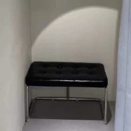 Vintage Mid-Century Bench with Metal Legs, Cat Claw Upholstery Entryway Shoe Seat, Long Makeup Stool for Bedroom Retro Chair