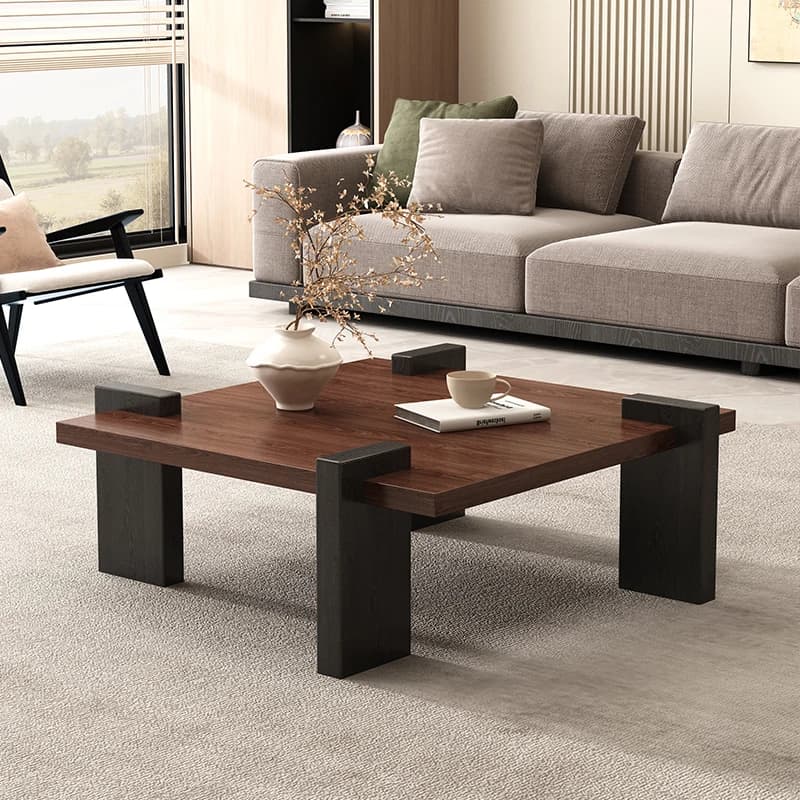 Wooden Rectangular Coffee Table Dinning Occasional Nordic Coffee Table Luxury Abstract Center Mesinha Para Sala Modern Furniture