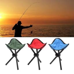 Hot-selling small outdoor folding tripod stool, multifunctional for fishing, camping, and as a portable park seat stool