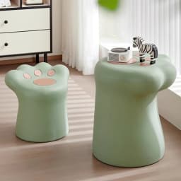 Cat Paw Coffee Table Creative Small Side Table Set Cartoon Bedroom Bedside Table Cute Children's Room Decoration Furniture
