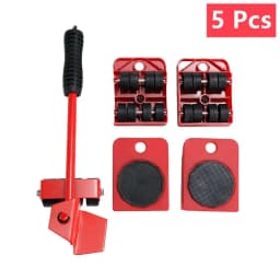 Heavy Duty Furniture Mover Set - 2/4/5pcs Multipurpose Roller Sliders for Effortless Lifting & Moving, Hardwood Floor Protector