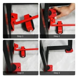 Heavy Duty Furniture Mover Set - 2/4/5pcs Multipurpose Roller Sliders for Effortless Lifting & Moving, Hardwood Floor Protector