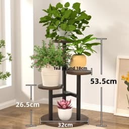 Flower rack indoor living room flower pot rack balcony wrought iron flower rack floor-to-ceiling multi-layer shelf