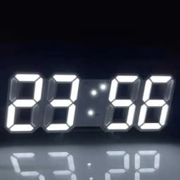 Simple Fashion Electronic Clock 3D Luminous Digital Clock Voice-activated Silent Alarm Clock Creative Desktop Clock
