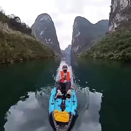 1PC Pedals Detachable Foldable Kayak with Electric Motor New Designed A06024 1 Person Modular Fishing Kayak