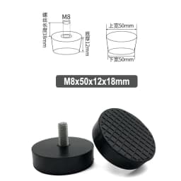 4Pcs Rubber Adjustable Feet Pad With Screw M8 M10 M12 Table Chair Balck Leveling Foot Pad Furniture Leg Anti-shock Protections