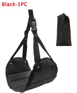 Portable Adjustable Leg Hammock with Comfortable Foot Support for Airplane Office and Car Travel Outdoor Furniture Use
