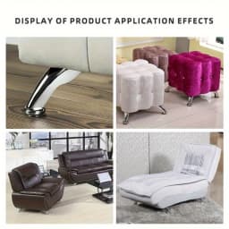 Furniture Base Legs,Suitable for Chairs, Stools, Cabinets, and Sofa Table Cabinet Legs,and Comes with 16 Installation Screws