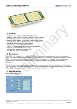 The K-MD7 Low cost 24GHz traffic radar sensor detects speed, direction, distance Angle perfect for speed signs or simple traffic