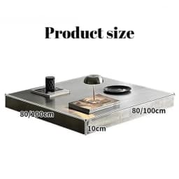 Coffee Italian Tables Stainless Steel Side Table Minimalist Tea Tables Modern Living Room Center Table Luxury Design Furniture
