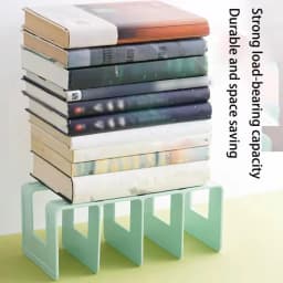 Four Sided Bookshelf Partition Book Clip Rack Book Baffle, Desktop Storage,Fixed Books,Creative Student Office Book Shelf