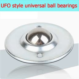 1-10pcsCY-12/16/19/22/25/30B Flying Saucer Universal Ball Bearing Bull Eye Wheel Stainless Steel Nylon Ball Universal Ball Ball
