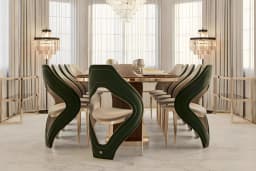 High-end modern luxury dining table set 10-12 seats marble top gold stainless steel dining table set kitchen hotel villa