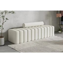 Modern Velvet Striped Block Sofa - Plush Soft Surface, Modular Striped Design, Comfortable Seating for Living Room Home Decor