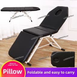 Portable Foldable Massage Bed, Handheld Beauty Physiotherapy Table for Acupuncture Moxibustion Home Use