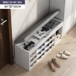 Space Saving Entryway Shoe Rack Bench with Seat for Home Hallway Living Room Dorm Easy Assembly Multipurpose Storage Organizer