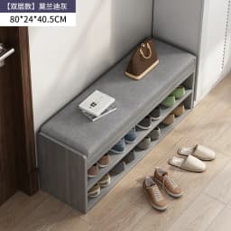 Space Saving Entryway Shoe Rack Bench with Seat for Home Hallway Living Room Dorm Easy Assembly Multipurpose Storage Organizer