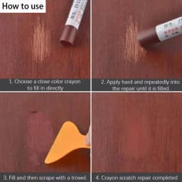 Waterproof Furniture Repair Pen Wooden Furniture Touch Up Floor Repair Pen Stains Scratches Damaged Scratch Wood Repair Crayon