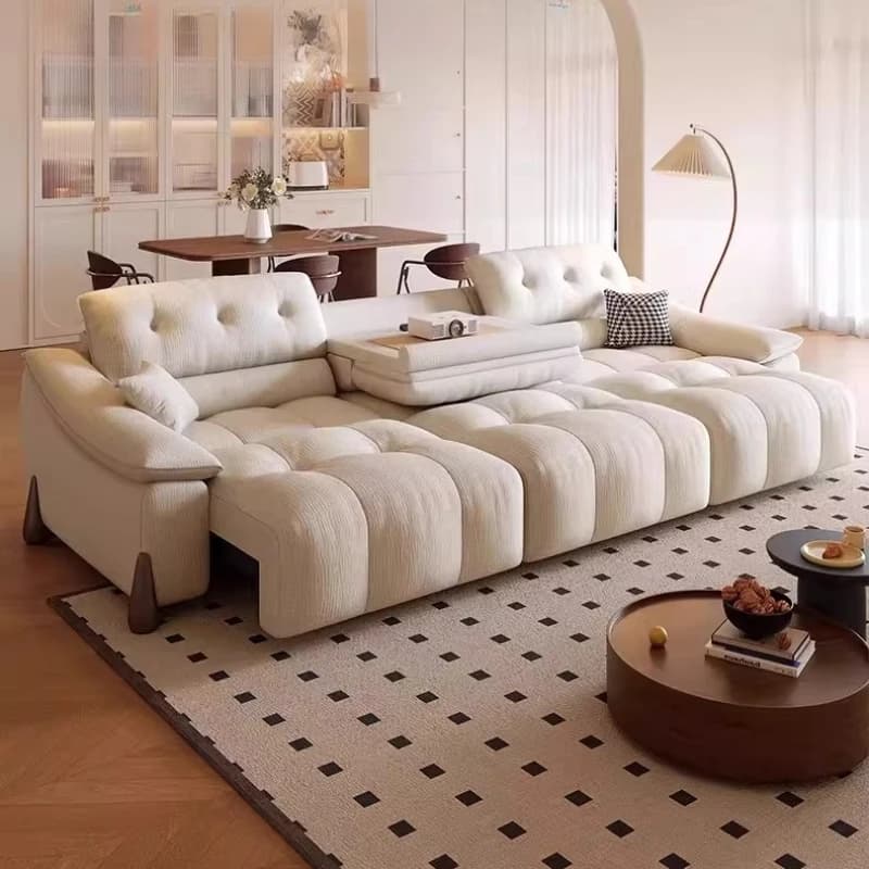 Modern Italian Arm Electric Sofa Fabric Luxury Apartments Sleeper Sofa Living Room Oversized Relax Divano Moderno Furniture Home