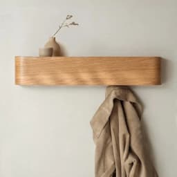 Walnut Wall clothes rac, Walnut Wall Hanger, Entrance Coat Hook, Veneer Hanger, Wall Hanger Clothing Rack Stand Garment Rack