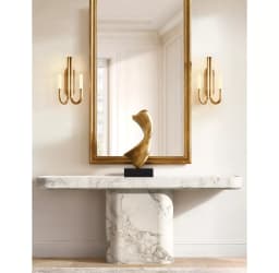 2026 Hot Sales Natural Marble Honed Stone Side Table for Minimalist Home Living Room and Office Decoration
