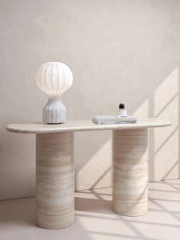 2026 Hot Sales Natural Marble Honed Stone Side Table for Minimalist Home Living Room and Office Decoration