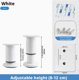 1Pc Adjustable Height Furniture Support Leg, Dedicated for Bed Frame, Metal Adjustable Furniture Leg Suitable for Bed / Sofa / C