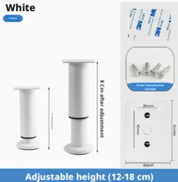 1Pc Adjustable Height Furniture Support Leg, Dedicated for Bed Frame, Metal Adjustable Furniture Leg Suitable for Bed / Sofa / C