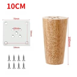 4pcs Solid Wood Sofa Legs Wooden Coffee Table Furniture Bedside Table TV Cabinet Support Stabilize Feet Straight Furniture Legs