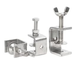 304 Stainless Steel C-clamp Steel Pipe Square Clamps 20~130mm Tiger Clamp Heavy Duty C-clamp Multi-function Hardware Fastener