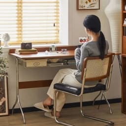 Middle Ancient Style Solid Wood Desk, Retro Small Apartment, Home Study, Workbench, Simple Nordic Office Desk, Computer Desk