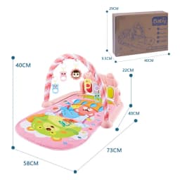 Baby Musical Activity Gym with Foot Piano | 0-36 Months Infant Play Mat | Newborn Educational Piano Toy for Sensory Development