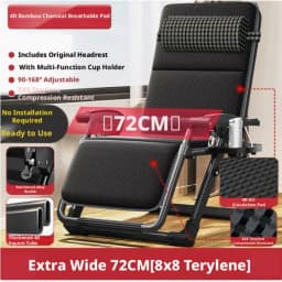 Lunch Break Recliner Chair Stack Lunch Break Office Nap Chair Lazy Can Lie on balcony Home Leisure Elderly Chair