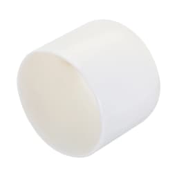 20Pcs White Rubber End Caps 1.3-38mm ID Vinyl Round Tube Bolt Cap Cover Screw Thread Protectors for Metal Chair Tips Furniture