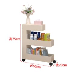 Slim Narrow Rolling Gap Storage Cart Mobile Multi-Layer Shelf Trolley Book Snack Organizer Rack Sofa Small Space Art Home Decor