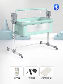 Large size multi-function baby crib crib electric baby metal modern children's crib electric easy assembly